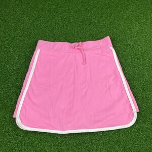 VTG Specialty Girl Pink Elastic Waist Pull On Athletic Tennis Skort Sz M (10/12)